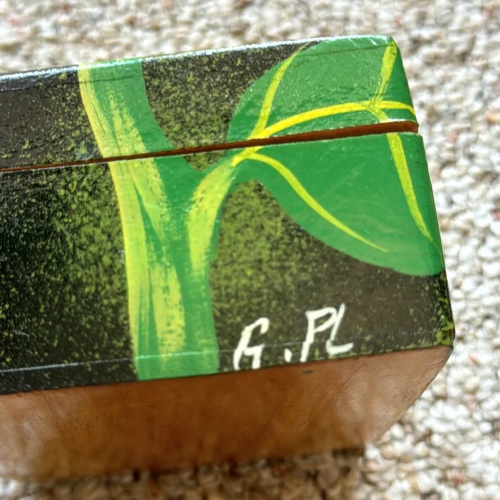 NEW 3pc Handmade Hand Crafted Carved & Painted Wooden Jewelry Boxes - Costa Rica